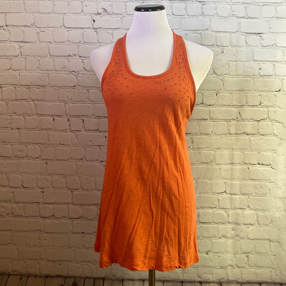 Mudd Racerback Tank with Rivet Detailing on Bust - Size Medium